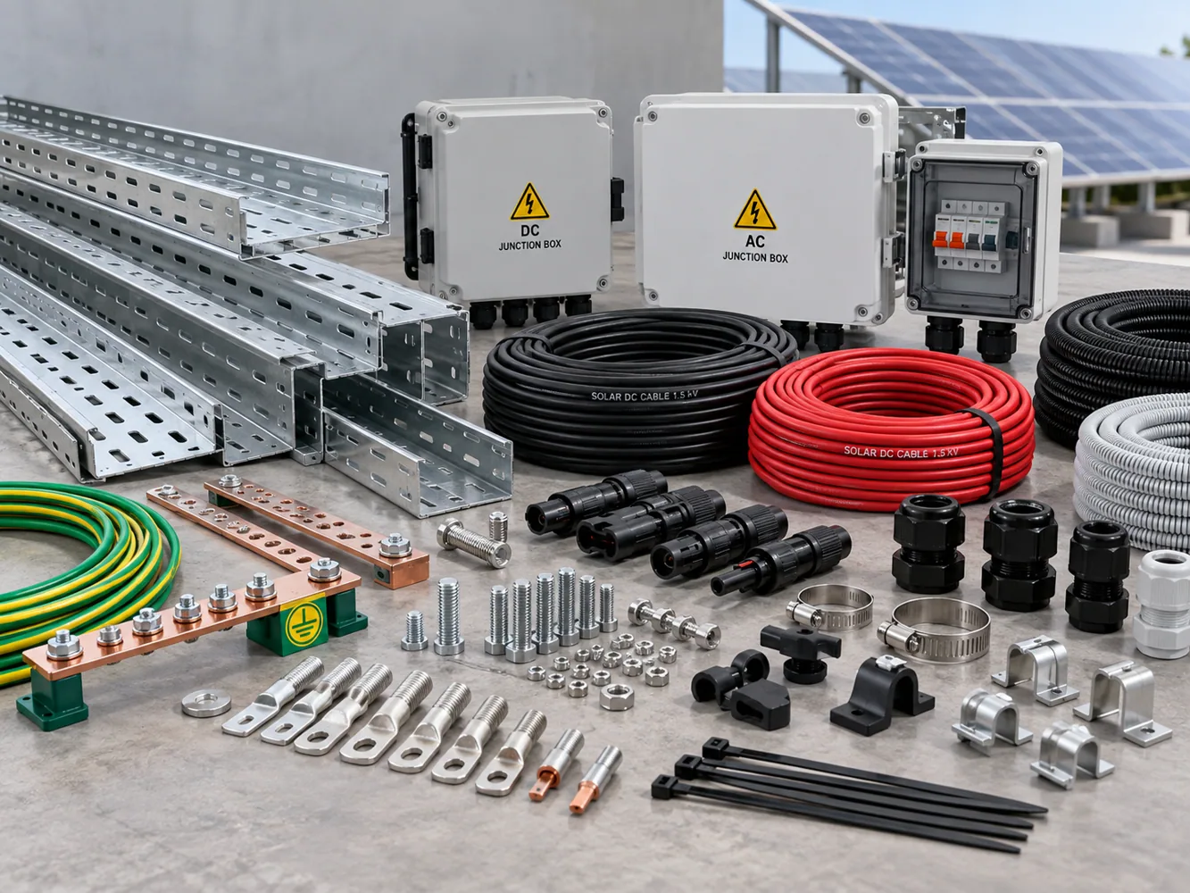 Illustrative Electrical BOS Hardware photograph