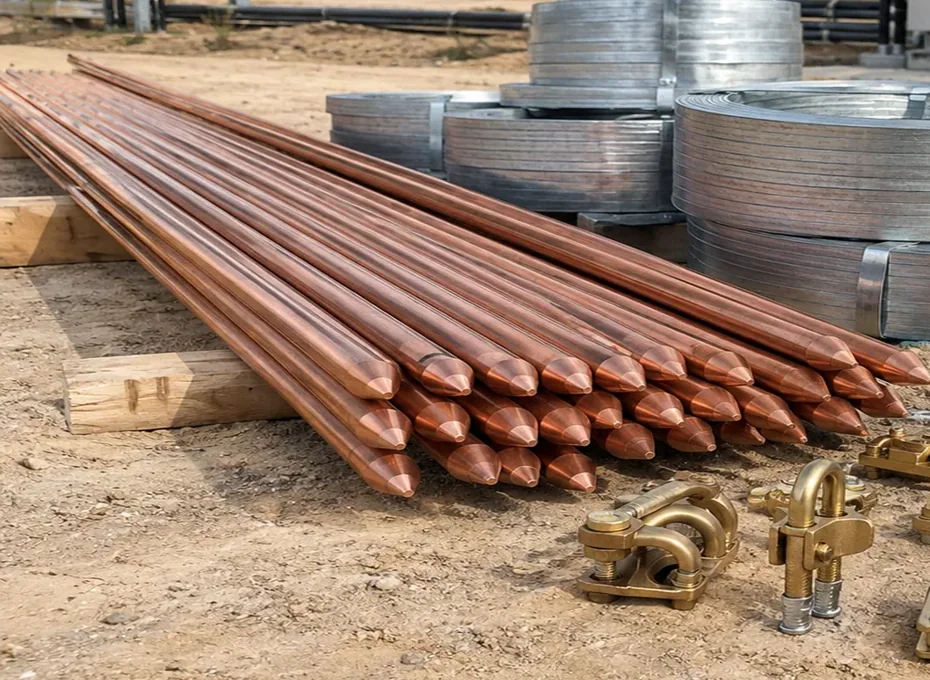 Illustrative photo: Copper-Bonded Earth Electrodes